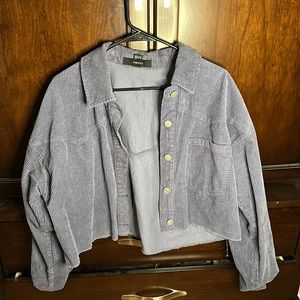 Cropped corduroy jacket size L